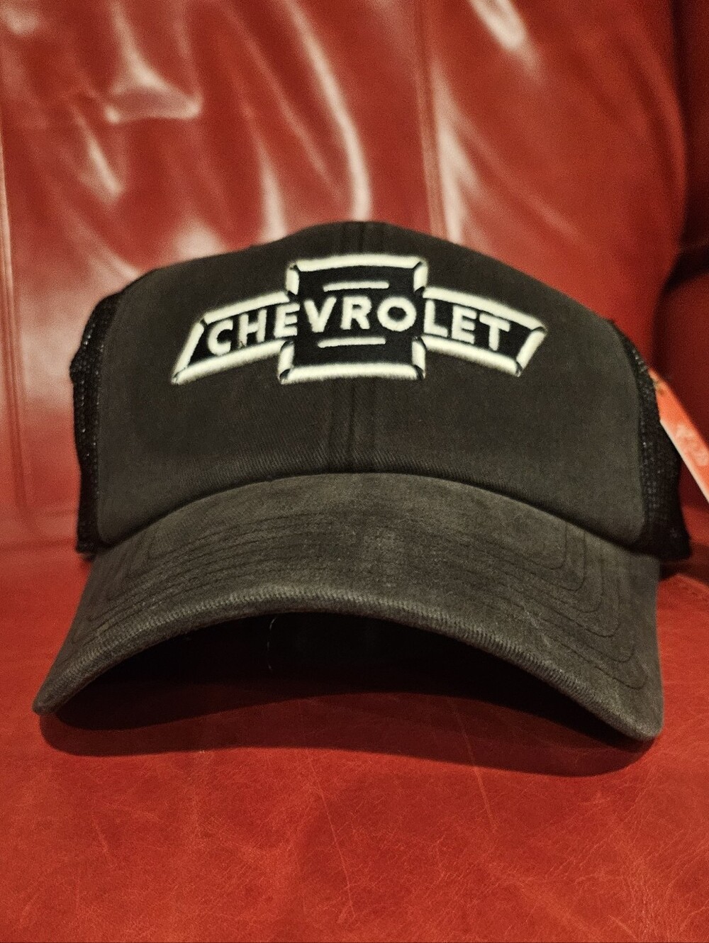 NWT American Needle Black Chevrolet Embroidered Trucker Hat